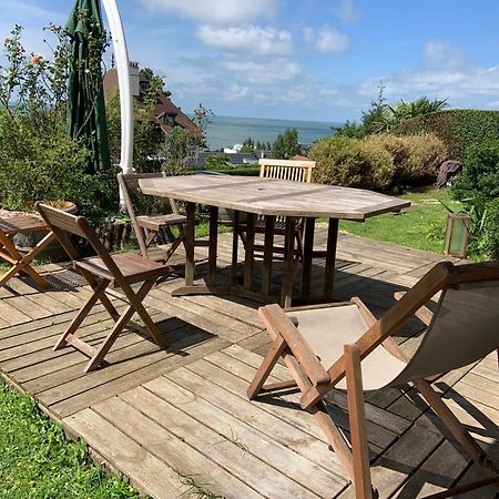 Grand Rez De Jardin-Terrasse Avec Vue Sur La Mer - 2 Chambres Blonville-sur-Mer Exteriör bild